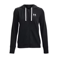 Bluzy sportowe damskie - Bluza treningowa damska Under Armour Rival Terry Full Zip Hoodie - miniaturka - grafika 1