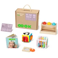 Zabawki kreatywne - TOOKY TOY Box Pudełko XXL Montessori Edukacyjne 5w1 Sensoryczne 11-12 Mies - miniaturka - grafika 1