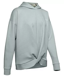 Under Armour Under Armour damska bluza z kapturem 'Recovery Fleece Wrap Po' z rozgrzewką Atlas Green Medium Heather / Onyx White / Onyx White (189) S 1344167-189 - Bluzy damskie - miniaturka - grafika 1