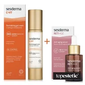 Zestawy kosmetyków damskich - Sesderma C Vit Revitalizing Gel Cream + Reti Age Serum ZESTAW Krem żel 50 ml + Serum przeciwzmarszczkowe 30 ml - miniaturka - grafika 1