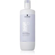 Szampony do włosów - Schwarzkopf Professional Blondme Bond Repair Purple Shampoo szampon fioletowy do włosów blond 1000 ml - miniaturka - grafika 1