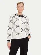 Swetry damskie - Rinascimento Kardigan CFM0012074003 Biały Regular Fit - miniaturka - grafika 1