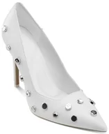 Czółenka - DKNY Damskie szpilki Mickel Studs HIGH Heels, białe, 37,5 EU, biały, 37.5 EU - miniaturka - grafika 1