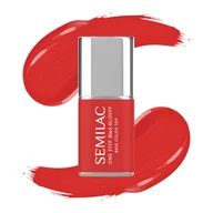 Lakiery hybrydowe - Semilac Lakier hybrydowy One Step Glossy, S530 Scarlet - miniaturka - grafika 1
