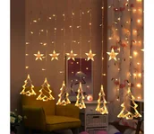 Oświetlenie świąteczne - Brilagi - LED Zewnętrzna kurtyna bożonarodzeniowa 138xLED/8 funkcji 5m IP44 ciepła biel - miniaturka - grafika 1