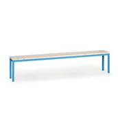 Meble do szkół i przedszkoli - B2B Partner Ławka do szatni, siedzisko - listwy, długość 2000 mm, niebieska 179312 - miniaturka - grafika 1