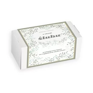 Zestaw kaw z okazji Ślubu - elegancki box z 20 saszetkami świeżo mielonej kawy o różnych smakach 20x 10g - Cappuccino i kawy smakowe - miniaturka - grafika 1