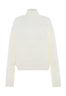 gaya Damski sweter z golfem Wełnowobiały XL/XXL, biały (wollweiss), XL - Swetry damskie - miniaturka - grafika 1