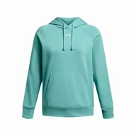 Bluzy sportowe damskie - Bluza damska Under Armour Rival Fleece Hoodie Rozmiar: XS / Kolor: jasnoniebieski - miniaturka - grafika 1