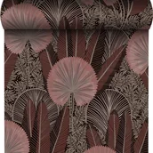 Tapety - Tapeta Dandelion A54702 liście różowa winylowa na flizelinie - miniaturka - grafika 1