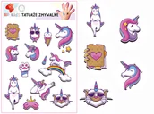 Pedagogika i dydaktyka - Tatuaże zmywalne dla dzieci Jednorożce 1 - miniaturka - grafika 1