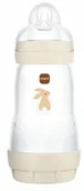 Butelki dla niemowląt - MAM BABY BUTELKA antystresowa PERFECT START 260ML UNIKSEX beżowy - miniaturka - grafika 1