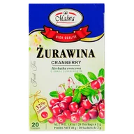 Herbata - Malwa HERBATA OWOCOWA ŻURAWINA 20X2G - miniaturka - grafika 1