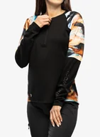Bluzy na rower - Bluza rowerowa damska Smartwool Mountain Bike LS Jersey - black - miniaturka - grafika 1