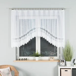 Firana Modesta 160 x 300 cm biały - Firany - miniaturka - grafika 1