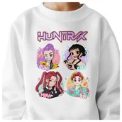 Bluzy dla dziewczynek - BLUZA DZIECIĘCA K-POPOWE ŁOWCZYNIE DEMONÓW HUNTRIX 122-128 BAWEŁNIANA - miniaturka - grafika 1