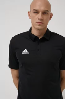 Koszulki męskie - Adidas Performance Performance polo treningowe Entrada 22 kolor czarny gładki - grafika 1