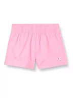 Spodenki damskie - Champion Unisex dziecięce szorty Legacy American Classics Popeline Stretch Cotton Shorts, różowy (Hot Pink), 11-12 Lat - miniaturka - grafika 1