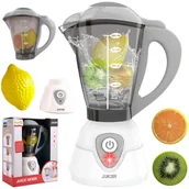 Zabawy w naśladowanie dorosłych - Blender Mikser Ręczny Zabawka Światło Dźwięk Owoce 3 Sztuki - miniaturka - grafika 1
