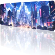 Podkładki pod mysz - PODKŁADKA POD KLAWIATURĘ Futurystyczne Tokio 80x30 TILT XL Wodoodporna - miniaturka - grafika 1