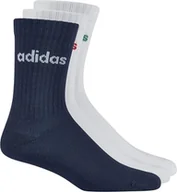 Skarpetki damskie - adidas Skarpetki unisex dla dorosłych liniowe skarpety z gumką 3 pary opakowanie 4,5-5,5 - miniaturka - grafika 1