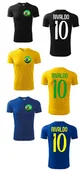 Koszulki sportowe męskie - Treningowa Koszulka BRASIL Vitor RIVALDO 10 jr - miniaturka - grafika 1