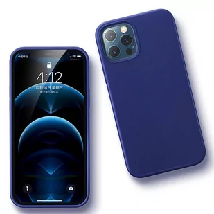 Ugreen Protective Silicone Case gumowe elastyczne silikonowe etui pokrowiec iPhone 12 Pro Max granatowy - Etui i futerały do telefonów - miniaturka - grafika 2