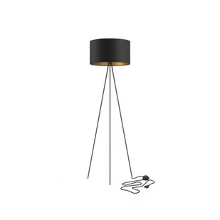 Nowodvorski Nowoczesna lampa podłogowa CADILAC BLACK/GOLD 7991_CADILAC_BL/G - Lampy stojące - miniaturka - grafika 1