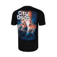 Koszulki sportowe męskie - Pit Bull T-shirt Koszulka City Of Dogs 24 Black - miniaturka - grafika 1