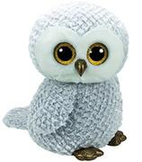 Maskotki i pluszaki - Ty Meteor Beanie Boos Owlette - Biała sowa GXP-582945 - miniaturka - grafika 1