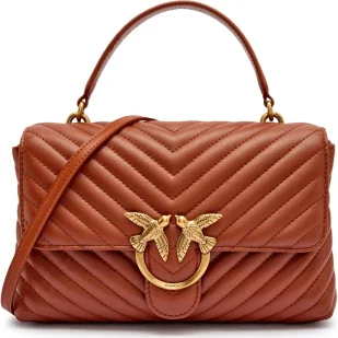 Pinko Skórzana torebka na ramię LOVE LADY PUFF CLASSIC - Torebki damskie - miniaturka - grafika 1
