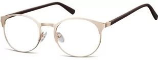 Sunoptic Zlote Okulary Oprawki okrągłe metalowe 995G - Okulary korekcyjne, oprawki, szkła - miniaturka - grafika 1