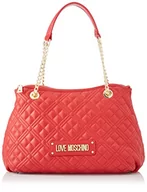 Torebki damskie - Love Moschino Damska torba na ramię Jc4320pp0fla0500, czerwona, rozmiar uniwersalny, czerwony, jeden rozmiar - miniaturka - grafika 1