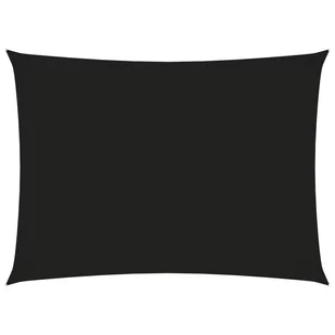 vidaXL Prostokątny żagiel ogrodowy, tkanina Oxford, 2,5x4 m, czarny 135757 - Parasole ogrodowe - miniaturka - grafika 1