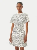 Sukienki - Tommy Hilfiger Sukienka codzienna WW0WW49772 Beżowy jasny Regular Fit - miniaturka - grafika 1