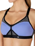 Biustonosze - BIUSTONOSZ SPORTOWY SHEFIT NIEBIESKI ŚREDNIE PODTRZYMANIE REGULOWANY M - miniaturka - grafika 1