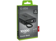 Telefony OUTLET - OUTLET - Powerbank SBS Power Delivery 10000 mAh Czarny - miniaturka - grafika 1