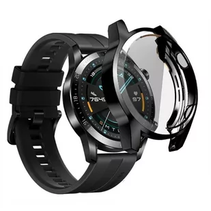 Etui Metalic Huawei Watch 3 Pro 48Mm Czarne - Akcesoria do smartwatchy - miniaturka - grafika 1