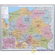 Systemy ekspozycyjne i znaki informacyjne - TABLICA MAPA ADMINISTRACYJNA 102.5 X 120 ALU 123 - miniaturka - grafika 1