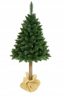Choinki - Choinka sztuczna sosna górska na pniu 160 cm zielona naturalna - miniaturka - grafika 1