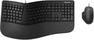 Zestawy myszka + klawiatura - Microsoft Microsoft Ergonomic Desktop klawiatura Dołączona myszka USB QWERTY Skandynawia Czarny RJU-00009 - miniaturka - grafika 1
