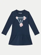 Sukienki i spódniczki dla dziewczynek - Guess Sukienka codzienna K3YK13 KA6W4 Granatowy Regular Fit - miniaturka - grafika 1