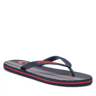 Klapki i japonki damskie - Hummel Japonki Multi Stripe Flip Flop 214038-1032 Black Iris/Flame Scarlet - grafika 1