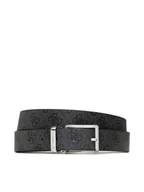 Paski - Guess Pasek Męski Vezzola Belts BM7541 LEA35 Czarny - miniaturka - grafika 1