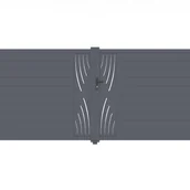 Bramy garażowe - CASANOOV BRAMA aluminiowa dwuskrzydłowa 4m VELETA 400B180 Szara - miniaturka - grafika 1