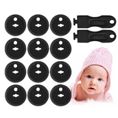 Zabezpieczenia dla dzieci - ZABEZPIECZENIE GNIAZDEK ZAŚLEPKI KONTAKTÓW CZARNE - miniaturka - grafika 1