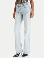 Spodnie damskie - Patrizia Pepe Jeansy 8P0805/D1WZB-CB01 Niebieski Regular Fit - miniaturka - grafika 1