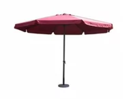 Parasole ogrodowe - Parasol ogrodowy STANDART bordowy z korbką ø4 m - miniaturka - grafika 1