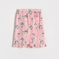 Sukienki i spódniczki dla dziewczynek - Reserved - Spódnica w kwiaty - Różowy - miniaturka - grafika 1