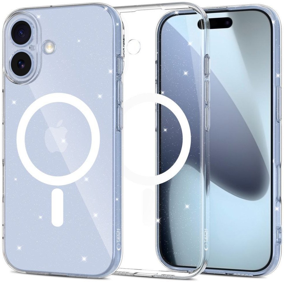 Etui Tech-Protect FlexAir MagSafe do Apple iPhone 17 Glitter
